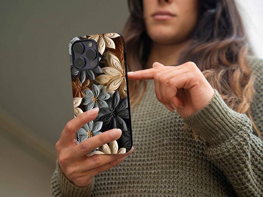 Θήκη Sonique 3D Flower Series για Apple iPhone X / iPhone XS Γκρι