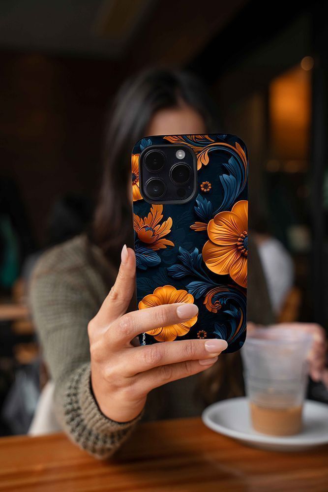 Θήκη Sonique 3D Flower Series για Apple iPhone 15 Pro Πορτοκαλί 01