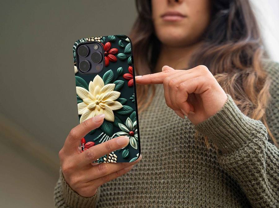 Θήκη Sonique 3D Flower Series για Samsung Galaxy A21s Πράσινο