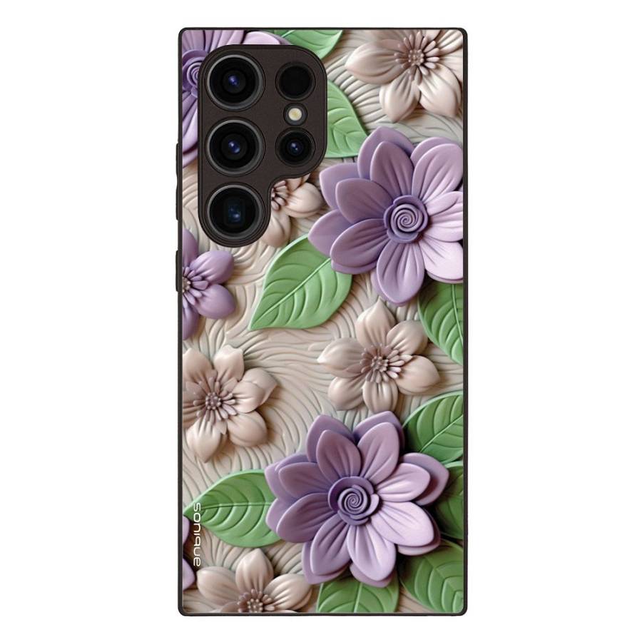 Θήκη Sonique 3D Flower Series για Samsung Galaxy S24 Ultra Βιολετί