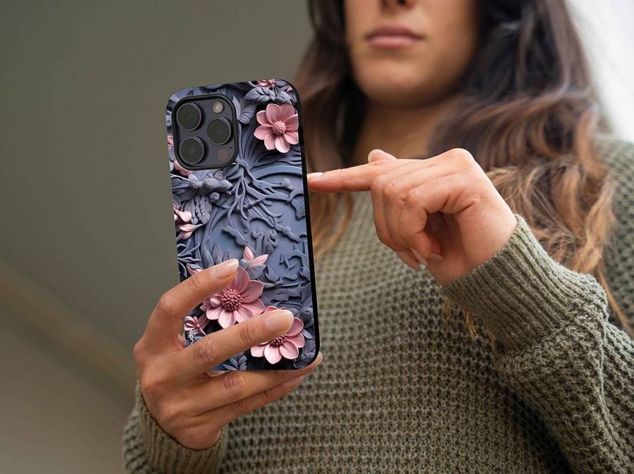 Θήκη Sonique 3D Flower Series για Apple iPhone 12 Pro Ροζ 02