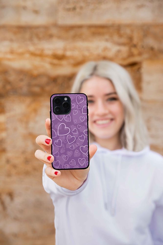 Θήκη Sonique Heart Series για Apple iPhone 15 Pro Βιολετί