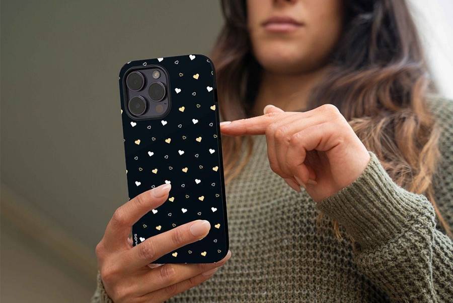 Θήκη Sonique Heart Series για Apple iPhone X / iPhone XS Μαύρο 01