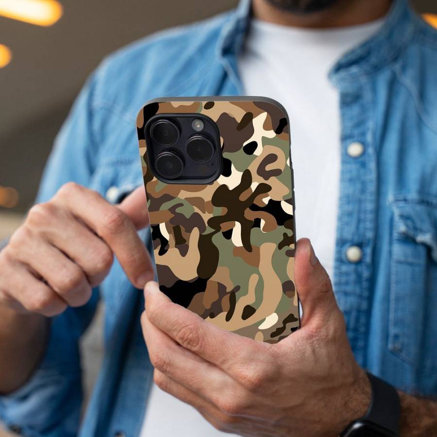 Θήκη Sonique Camouflage Army Series για Apple iPhone 12 Καφέ