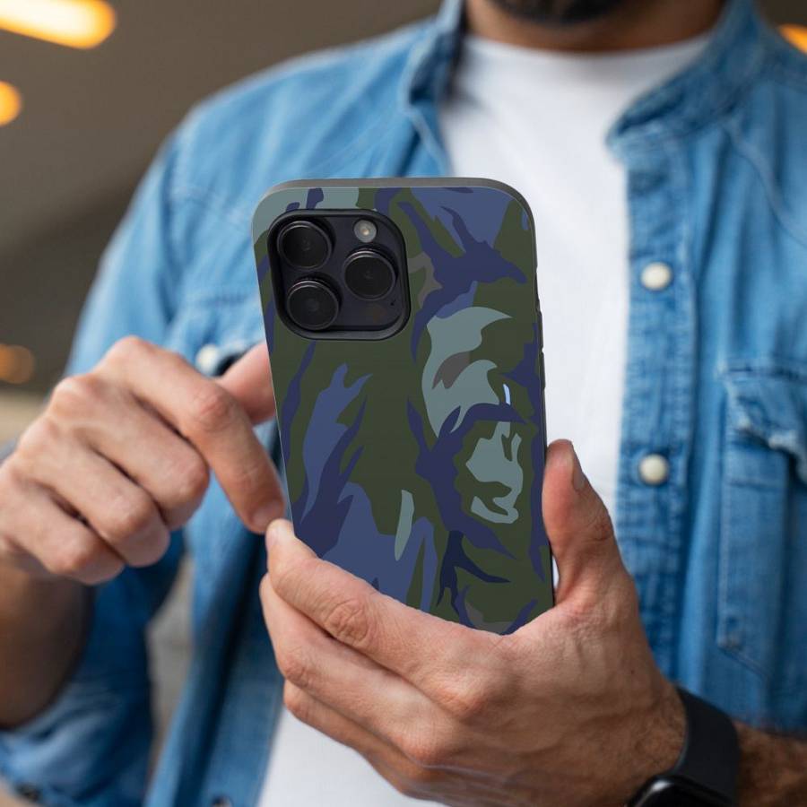 Θήκη Sonique Camouflage Army Series για Apple iPhone 15 Pro Μπλε 01