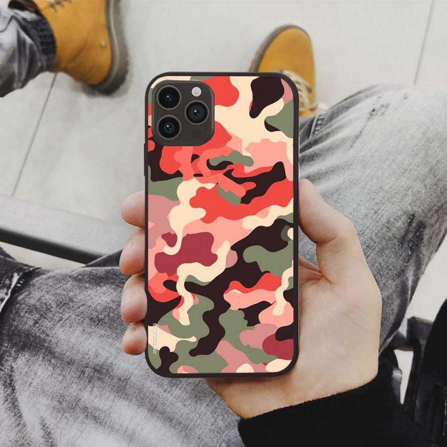 Θήκη Sonique Camouflage Army Series για Apple iPhone 12 Κόκκινο