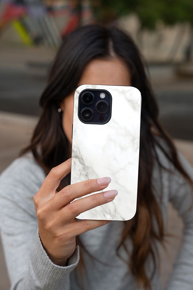 Θήκη Sonique Marble Series για Apple iPhone 16 Λευκό