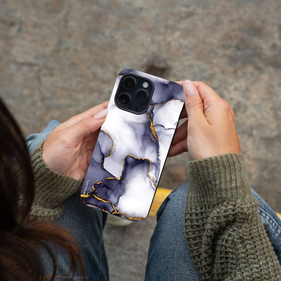 Θήκη Sonique Marble Series για Realme Note 60 4G Μωβ Γκρι