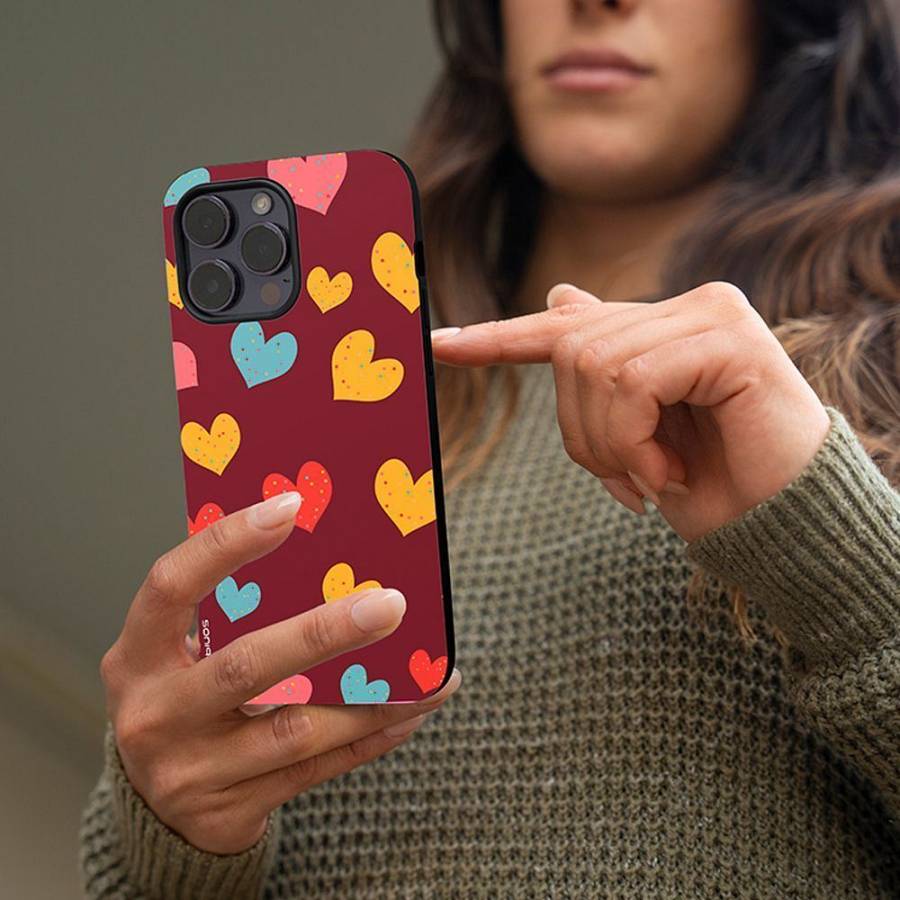 Θήκη Sonique Heart Series για Realme 12 Pro 5G / Realme 12 Pro Plus 5G Μπορντώ