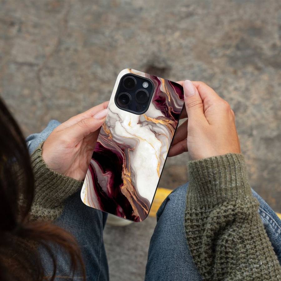 Θήκη Sonique Marble Series για Realme 10 4G Μπορντώ