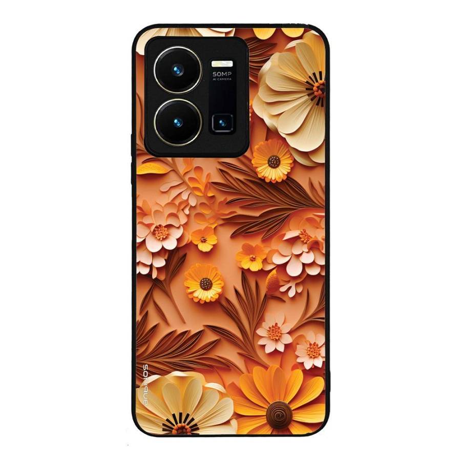 Θήκη Sonique 3D Flower Series για VIVO Y35 4G / VIVO Y22 / VIVO Y22S Πορτοκαλί