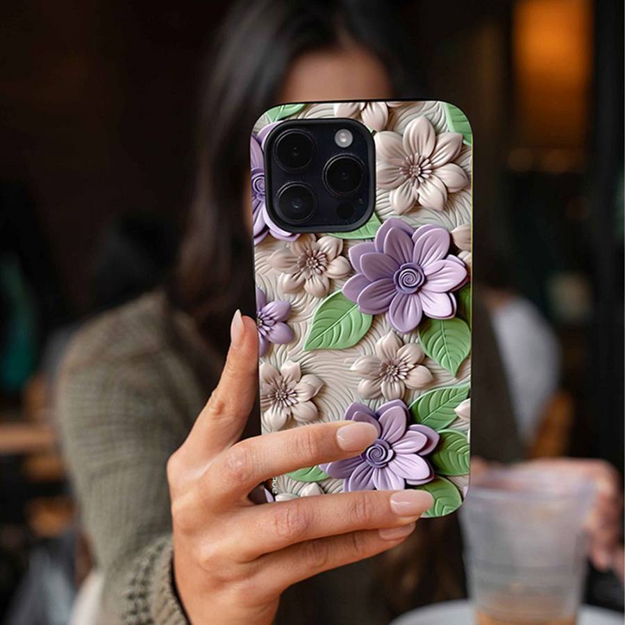 Θήκη Sonique 3D Flower Series για Google Pixel 9 5G Βιολετί