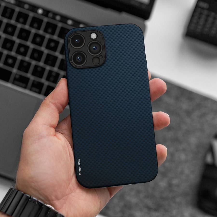 Θήκη Sonique Carbon Series για Samsung Galaxy A21s Μπλε
