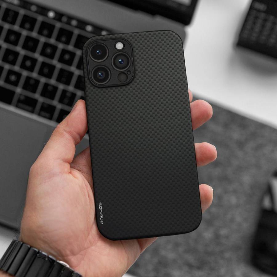 Θήκη Sonique Carbon Series για Samsung Galaxy A50 / Galaxy A50S / Galaxy A30S Μαύρο 01