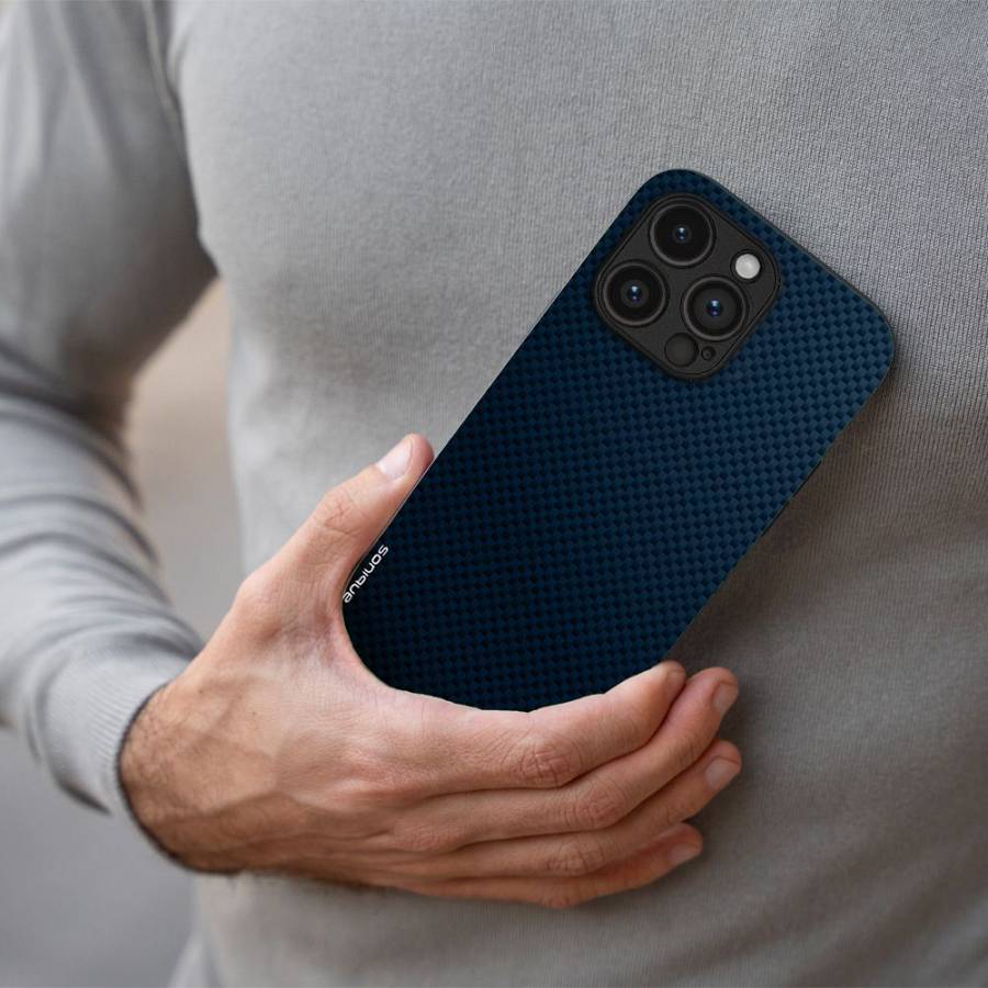 Θήκη Sonique Carbon Series για Samsung Galaxy A50 / Galaxy A50S / Galaxy A30S Μπλε