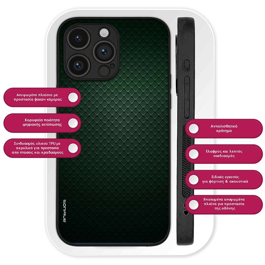 Θήκη Sonique Carbon Series για Samsung Galaxy A50 / Galaxy A50S / Galaxy A30S Πράσινο