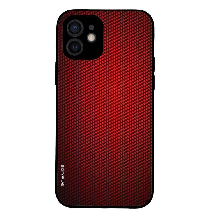 Θήκη Sonique Carbon Series για Apple iPhone 12 Κόκκινο