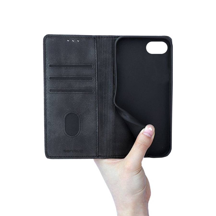 Θήκη Πορτοφόλι Vintage Magnet Wallet Sonique Apple iPhone 16e / iPhone 17e Μαύρο