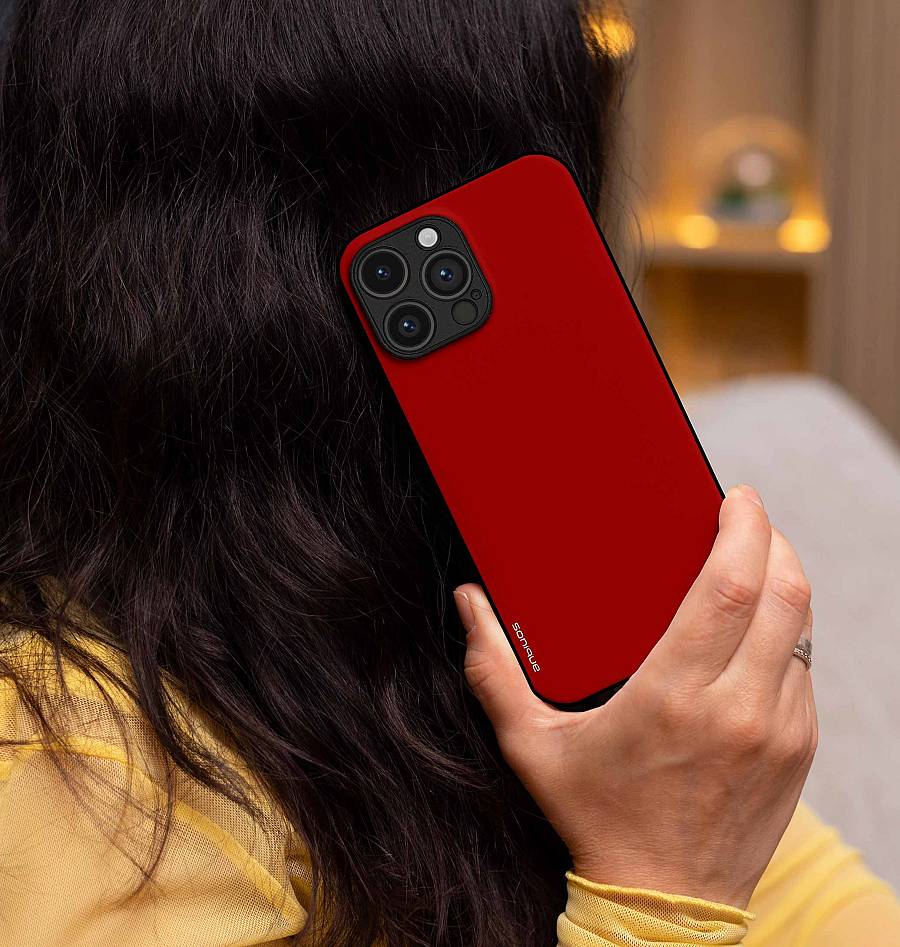 Θήκη Sonique ColorBloc Series για Apple iPhone 12 Κόκκινο