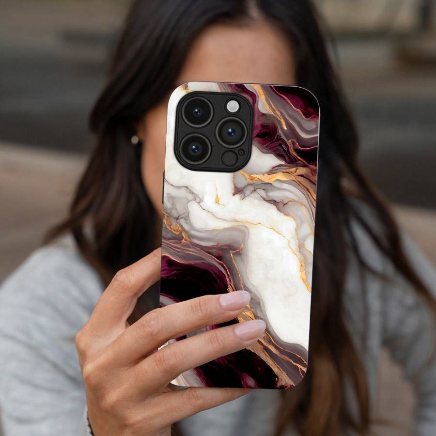 Θήκη Sonique Marble Series για Oppo Find X3 Neo 5G Μπορντώ