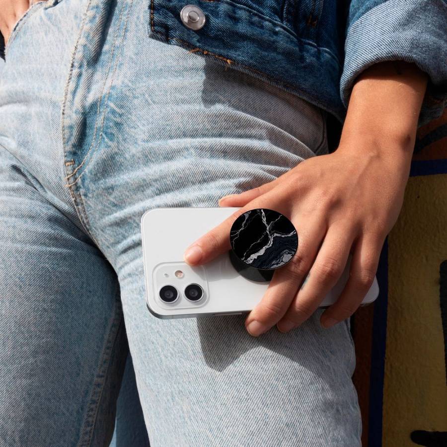 Pop Holder Sonique Marble Series Μαύρο 02