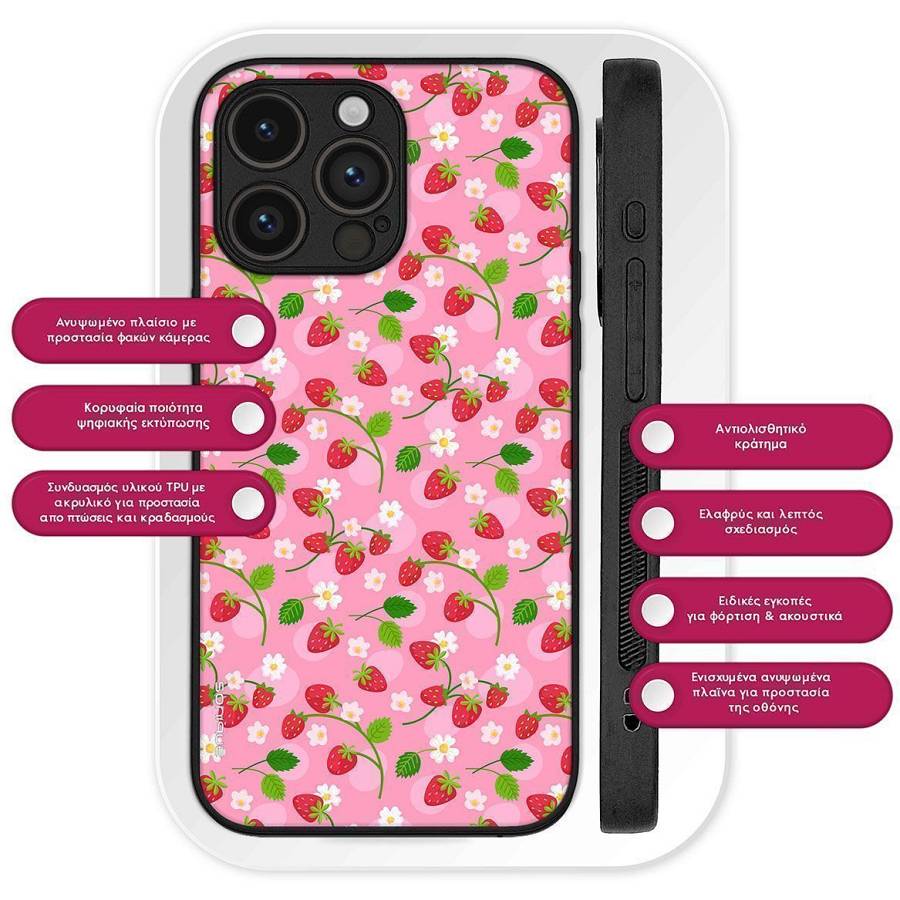 Θήκη Sonique Fruit Series για Apple iPhone 16e Φράουλα