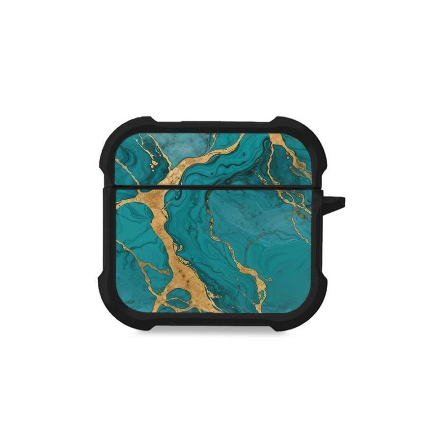 Θήκη Σιλικόνης Sonique Marble Series για AirPods 4 Πράσινο