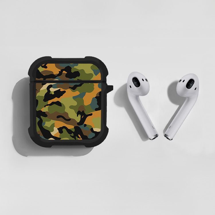 Θήκη Σιλικόνης Sonique Camouflage Army Series για AirPods 1/2 Πράσινο 01