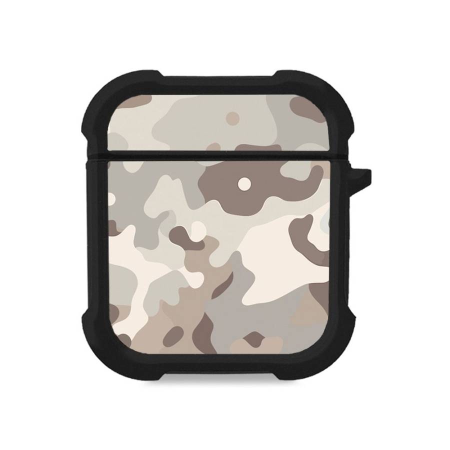 Θήκη Σιλικόνης Sonique Camouflage Army Series για AirPods 1/2 Μπεζ
