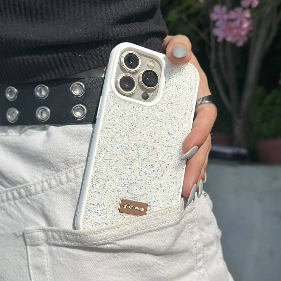 Θήκη Lux Diamond Sonique Apple iPhone 13 Pro Max Λευκό