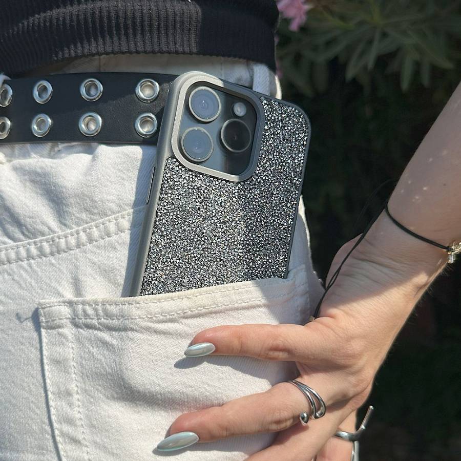 Θήκη Lux Diamond Sonique Apple iPhone 14 Plus Ασημί