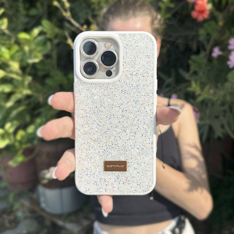 Θήκη Lux Diamond Sonique Apple iPhone 15 Pro Λευκό