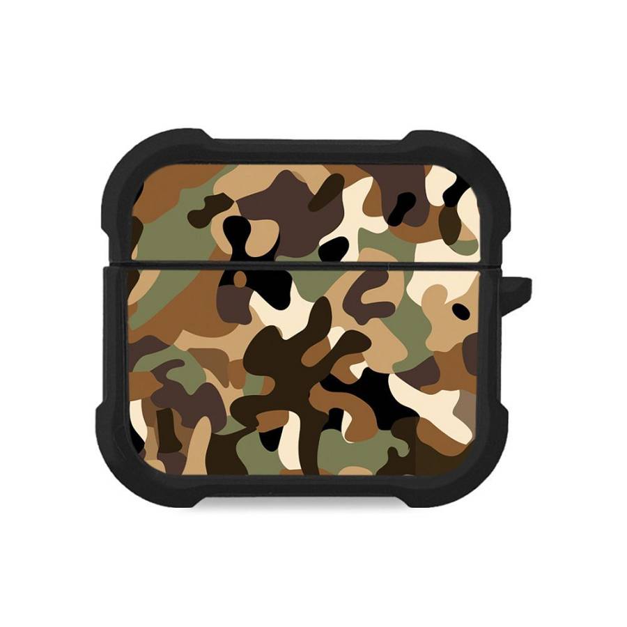 Θήκη Σιλικόνης Sonique Camouflage Army Series για AirPods 3 Καφέ