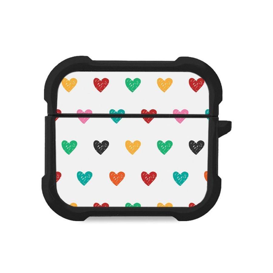 Θήκη Σιλικόνης Sonique Heart Series για AirPods 3 Λευκό 02