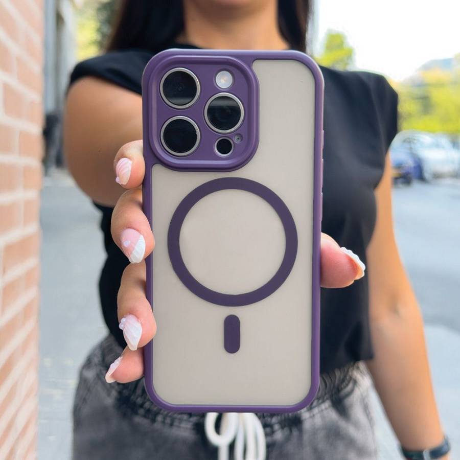 Θήκη Magnetic MagMatte Lens Sonique Apple iPhone 16 Μωβ