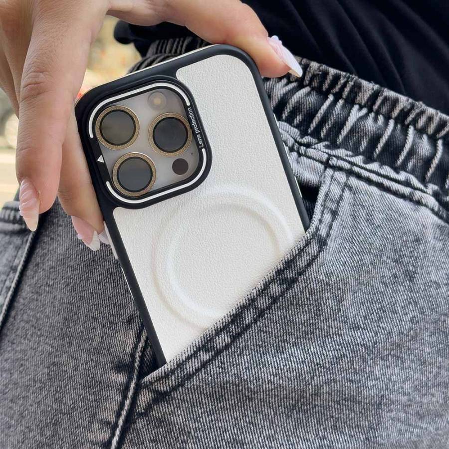 Θήκη Magnetic MagSkin Sonique Apple iPhone 15 Pro Λευκό