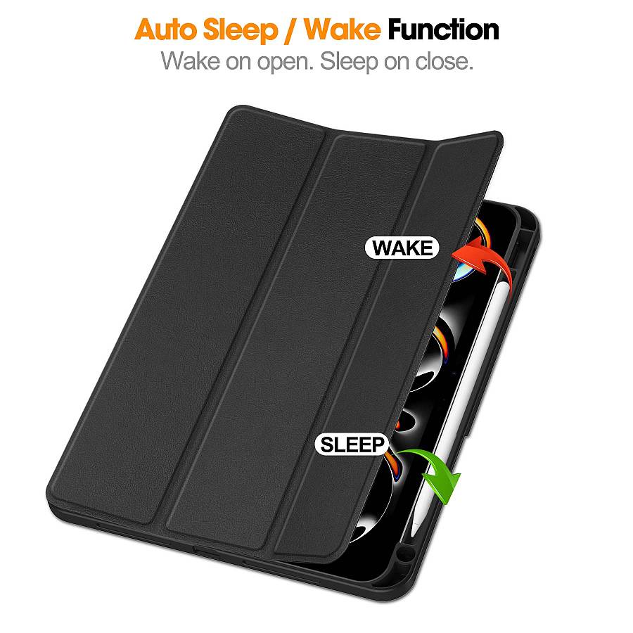 Θήκη Tablet Smartcase Slim Sonique για Apple iPad Pro 2024 11 Μαύρο