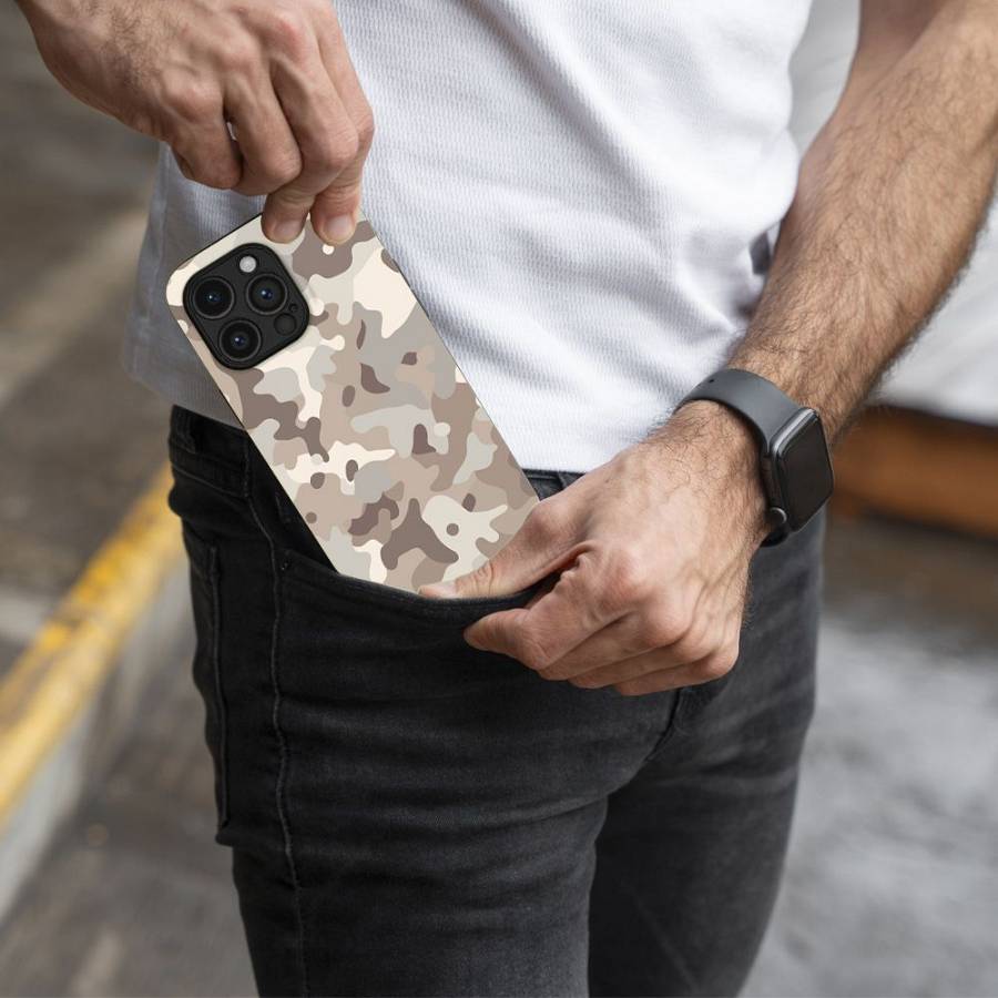 Θήκη Sonique Camouflage Army Series για Realme C33 Μπεζ