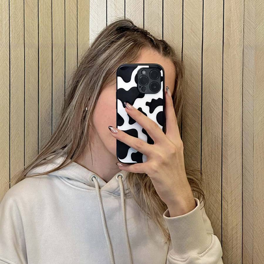 Θήκη Sonique Animal Print Series για Apple iPhone XR Cow 01