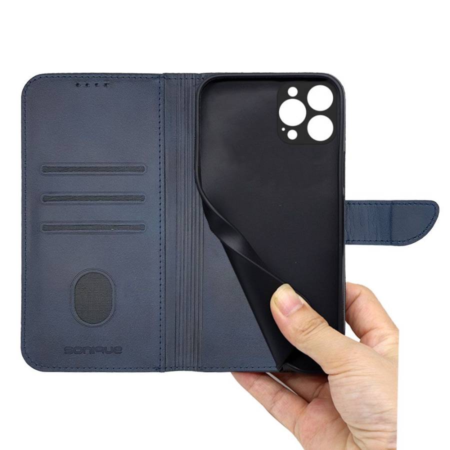 Θήκη Πορτοφόλι Sonique Urban Wallet Apple iPhone 13 Pro Max Μπλε Σκούρο