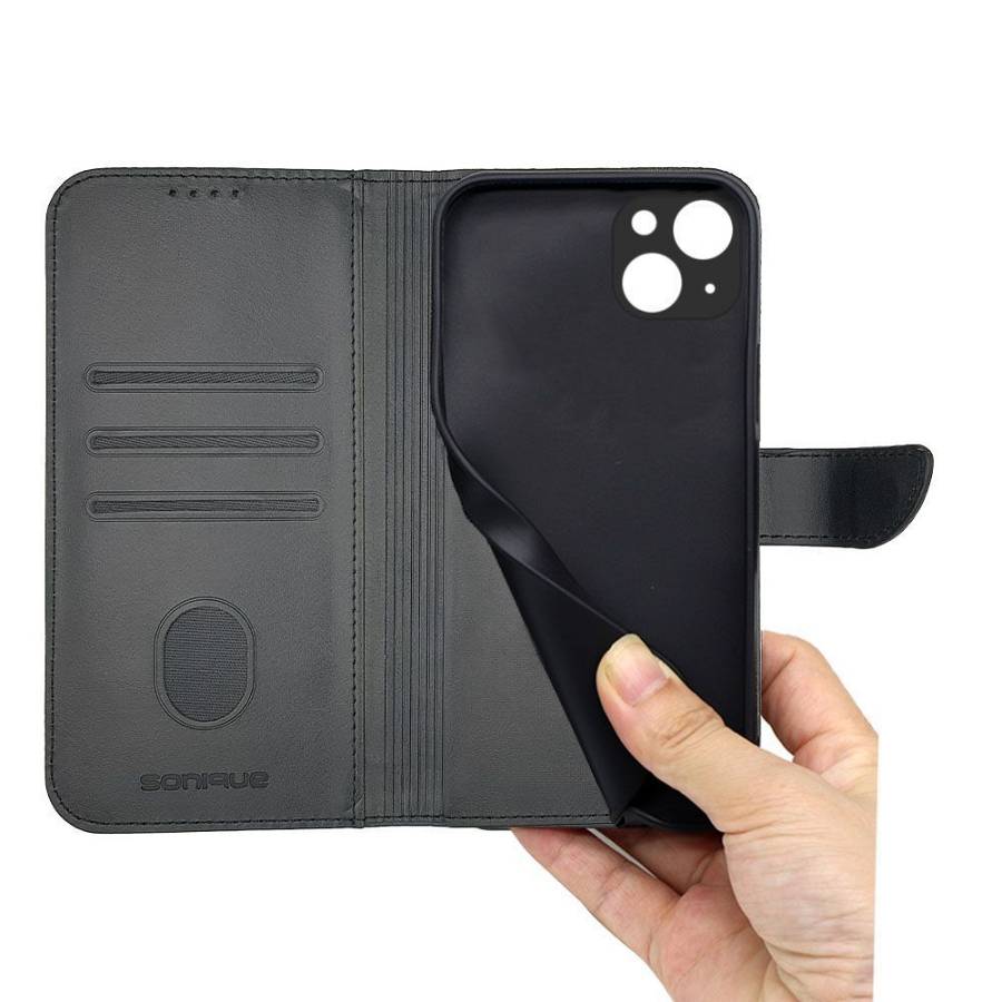 Θήκη Πορτοφόλι Sonique Urban Wallet Apple iPhone 14 Μαύρο