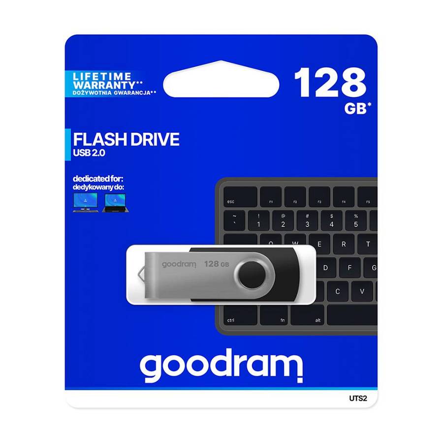 GoodRam - Pendrive USB2.0 128GB Black