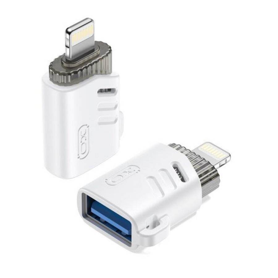 XO - NB256A OTG Αντάπτορας USB σε Lightning Λευκός