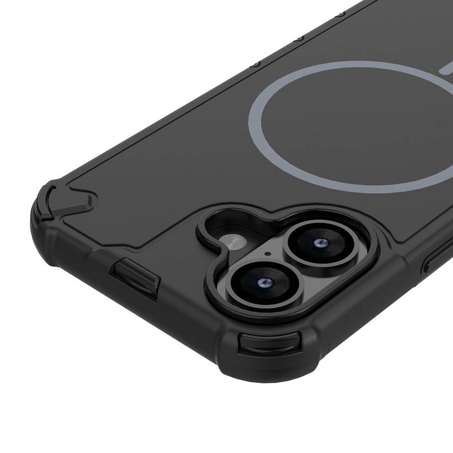 Apple iPhone 16 - Defender Magsafe Black Case