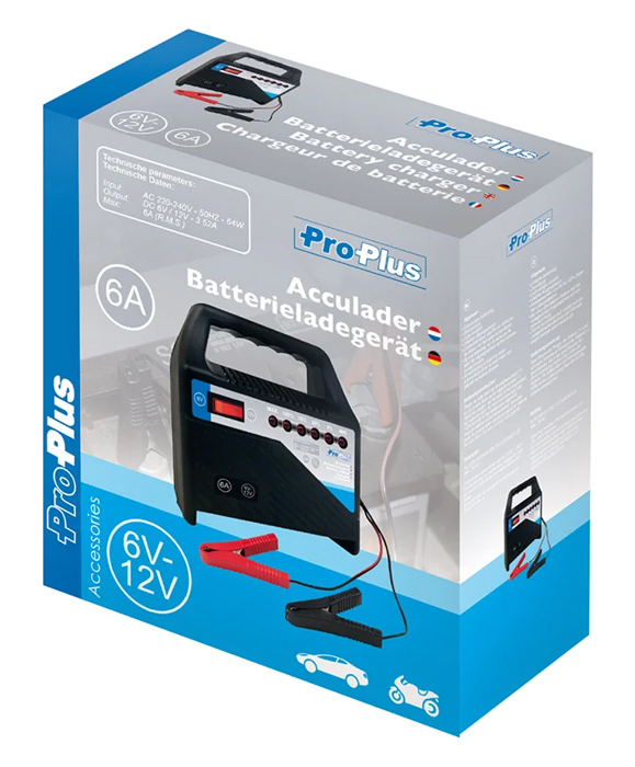 PROPLUS φορτιστής μπαταρίας αυτοκινήτου 550097, 6V/12V, 6A 550097