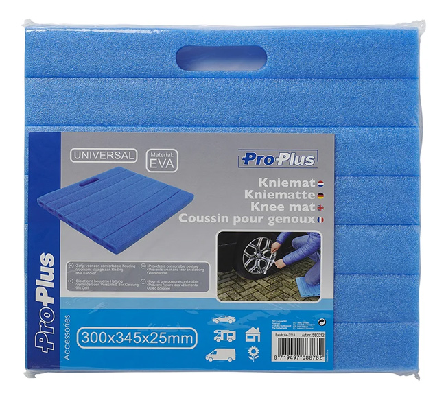 PROPLUS αφρώδες μαξιλάρι γονατίσματος 580012, 30x34.5x2.5cm, μπλε 580012