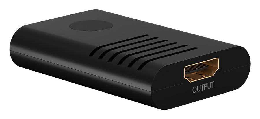 GOOBAY HDMI repeater 58492, 4K/60Hz έως 20m, 4K/30Hz έως 25m, μαύρο 58492