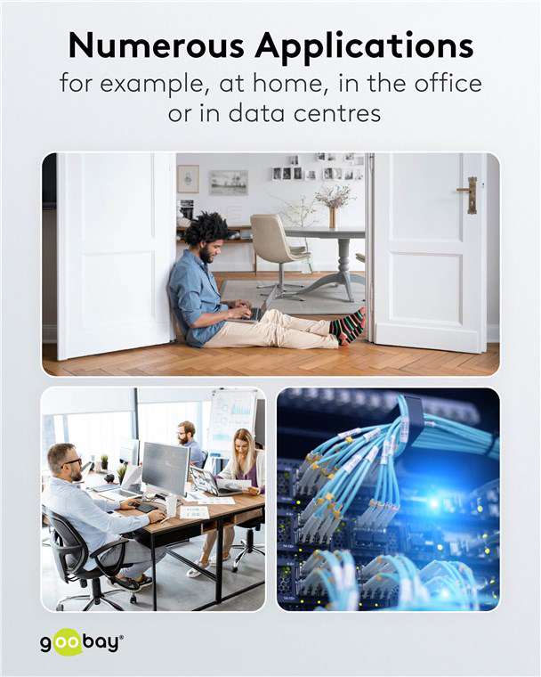 GOOBAY καλώδιο οπτικής ίνας SC-APC 59599, Singlemode OS2, 15m, λευκό 59599