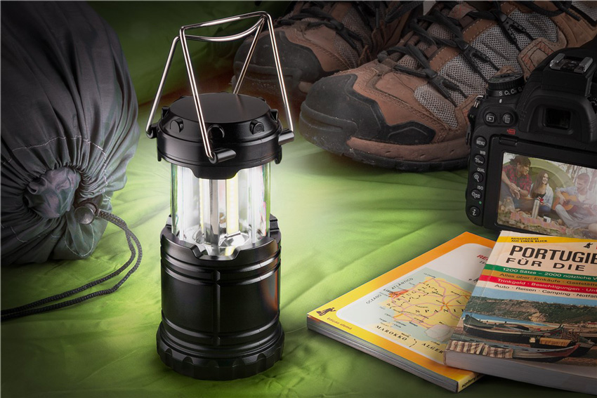 GOOBAY LED φανάρι 60357, πτυσσόμενο, 3W COB LEDs, 250lm, 6800K 60357