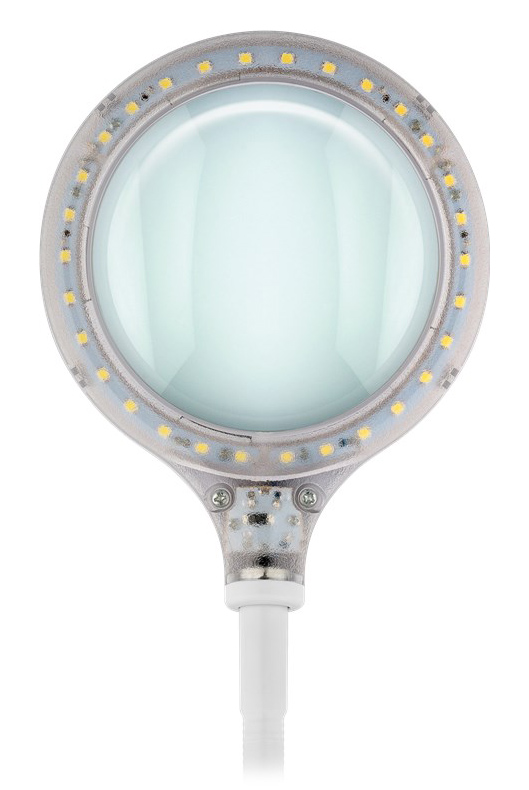 GOOBAY μεγεθυντικός φακός 60359 με κλιπ & βάση, LED, 3 διόπτρες, λευκός 60359